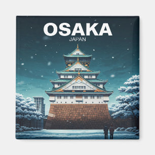 Osaka Castle Japan winter Magnet