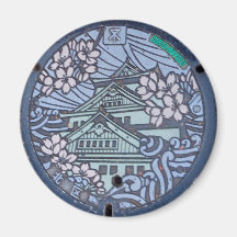 Osaka Castle Manhole Cover