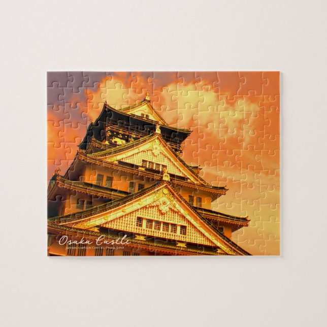 Osaka Castle (Sunset ver.) Jigsaw Puzzle (Horizontal)
