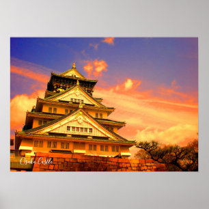 Osaka Castle (Sunset ver.) [Value Poster Paper]
