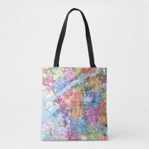 Osaka Japan City Map Tote Bag