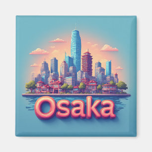 Osaka Japan City Travel Keepsake 🗺️ Magnet