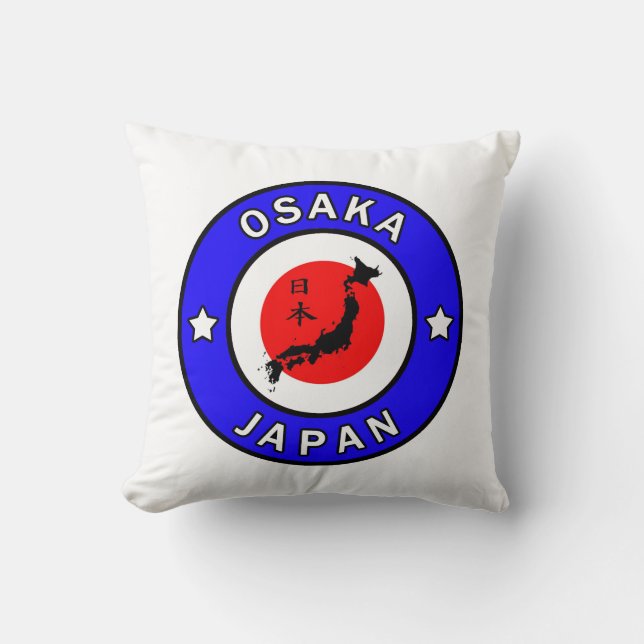 Osaka Japan pillow (Front)