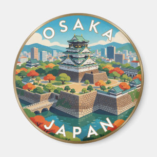 Osaka Japan Spring Castle Magnet