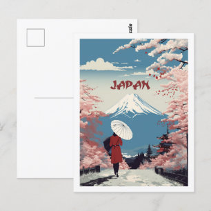 Osaka Japan Vintage Famous Travel Place Postcard