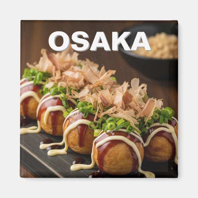 Osaka Takoyaki Japanese Food Magnet (Front)