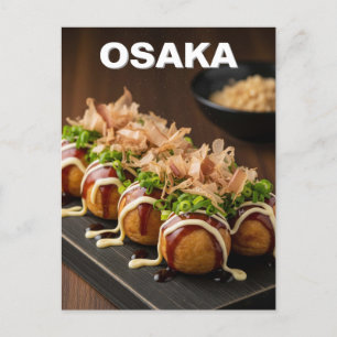 Osaka Takoyaki Japanese Food Postcard