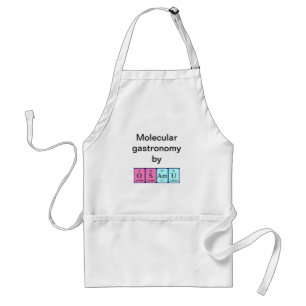Osamu periodic table name apron