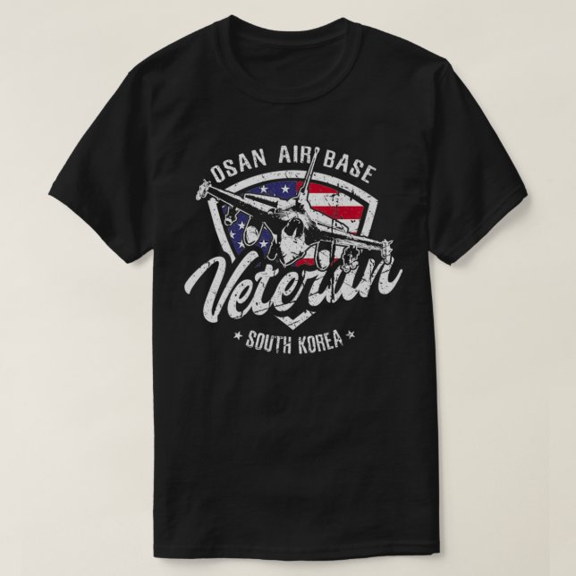 Osan Air Base Veteran USAF South Korea Premium  T-Shirt (Design Front)
