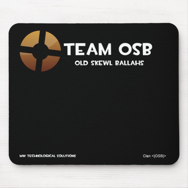OSB mouse pad1 - Customised Mat (Front)