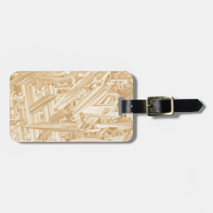 OSB Pattern Chipboard Renovation Luggage Tag