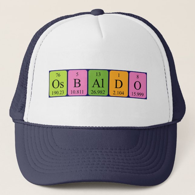Osbaldo periodic table name hat (Front)
