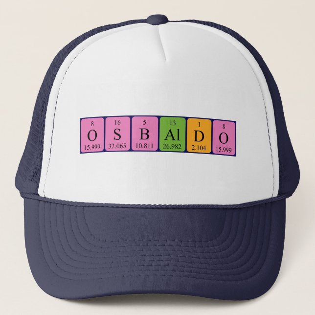 Osbaldo periodic table name hat (Front)