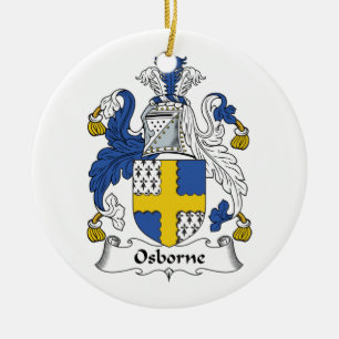 Osborne Family Crest Ceramic Tree Decoration