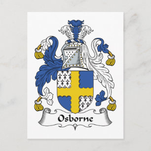 Osborne Family Crest Postcard