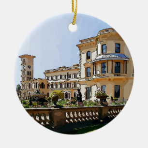 Osborne House And Gardens Ceramic Tree Decoration