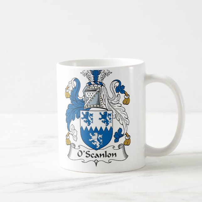 O'Scanlon Family Crest Coffee Mug (Right)