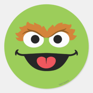 Oscar Face Art Classic Round Sticker