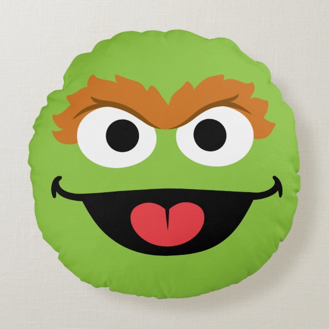 Oscar Face Art Round Cushion (Front)