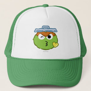 Oscar Face Throwing a Kiss Trucker Hat