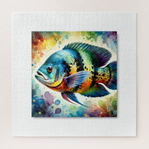 Oscar fish 180724AREF123 - Watercolor Jigsaw Puzzle
