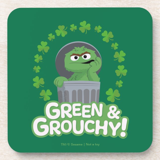 Oscar | Green & Grouchy! Coaster (Front)
