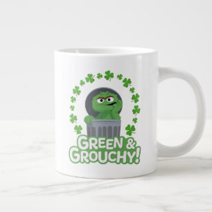 Oscar Green & Grouchy! Large Coffee Mug