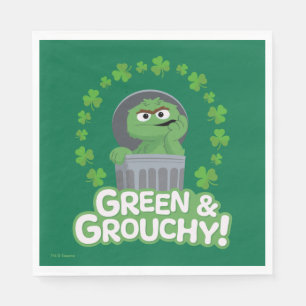 Oscar Green & Grouchy! Napkin