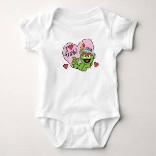 Oscar "I Love Trash" Valentine Baby Bodysuit