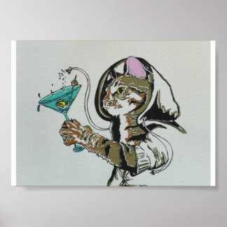 "Oscar in Cat Heaven" print