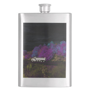 oscar leaves the party hip flask