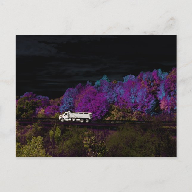 oscar leaves the party invitation postcard (Front)