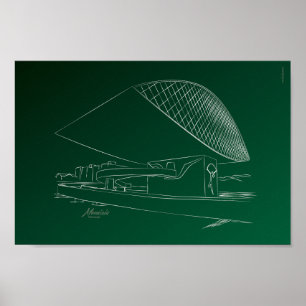 Oscar Niemeyer museum Poster