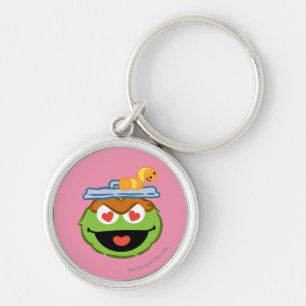 Oscar Smiling Face with Heart-Shaped Eyes Key Ring