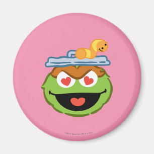 Oscar Smiling Face with Heart-Shaped Eyes Magnet