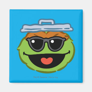 Oscar Smiling Face with Sunglasses Magnet