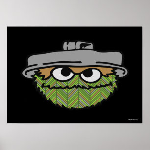 Oscar the Grouch 80's Throwback 3 Poster