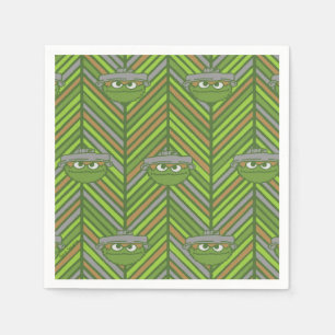 Oscar the Grouch   80's Throwback Pattern Napkin
