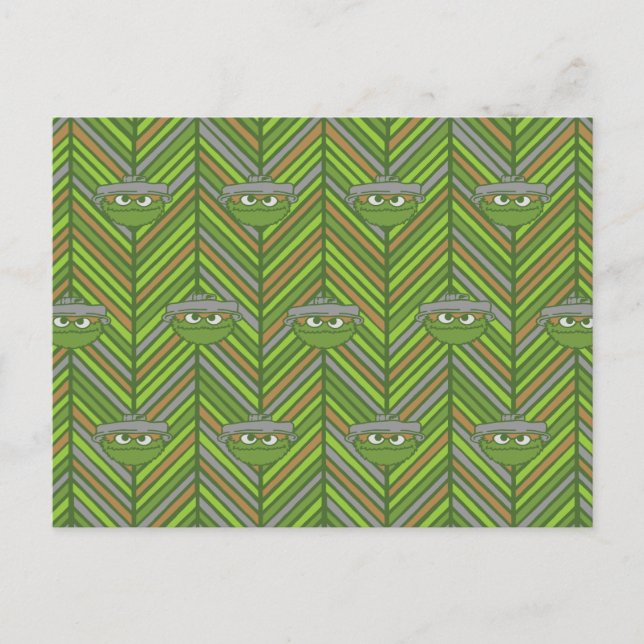Oscar the Grouch | 80's Throwback Pattern Postcard (Front)