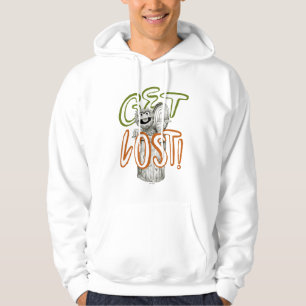 Oscar the Grouch B&W Sketch Drawing Hoodie