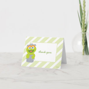Oscar the Grouch Baby Shower Thank You Card