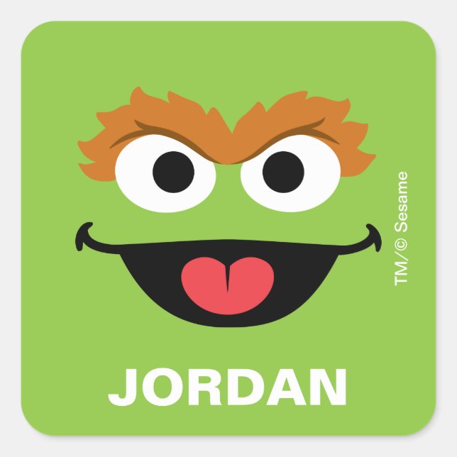 Oscar the Grouch - Back to School Labels (Front)