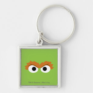 Oscar the Grouch Big Face Key Ring