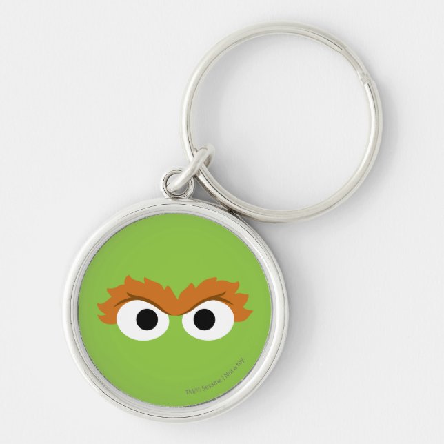Oscar the Grouch Big Face Key Ring (Front)