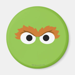 Oscar the Grouch Big Face Magnet