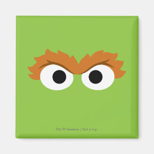 Oscar the Grouch Big Face Magnet