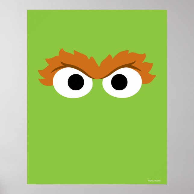 Oscar the Grouch Big Face Poster (Front)