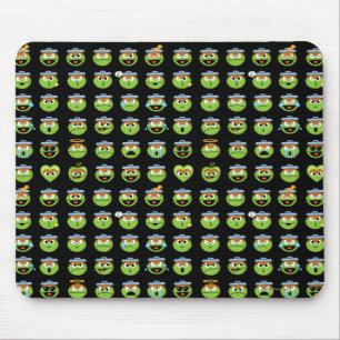 Oscar the Grouch Emoji Pattern Mouse Mat
