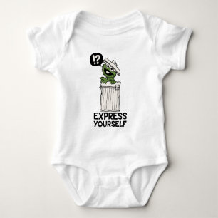 Oscar the Grouch Express Yourself Baby Bodysuit