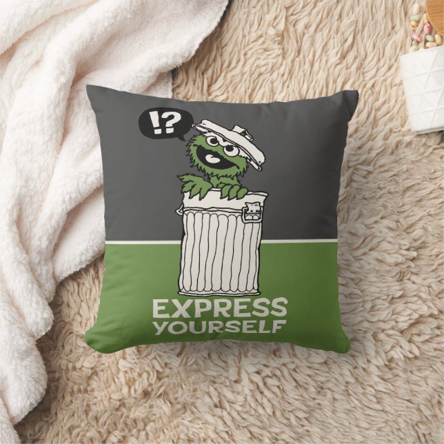 Oscar the Grouch Express Yourself Cushion (Blanket)
